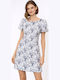 Summer Mini Dress Blue/White
