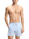 Iconic Men's Swimwear Shorts Light Blue Striped