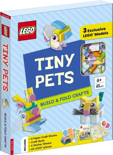 Lego® Books. Tiny Pets: Build And Fold Crafts (with 3 Exclusive Models, 65 Pieces, Craft Book, Craft Sheets And Stickers) - Michael O'mara Books Ltd - Hardback
