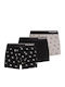 Ανδρικά Μποξεράκια Dot-ash Black 3Pack
