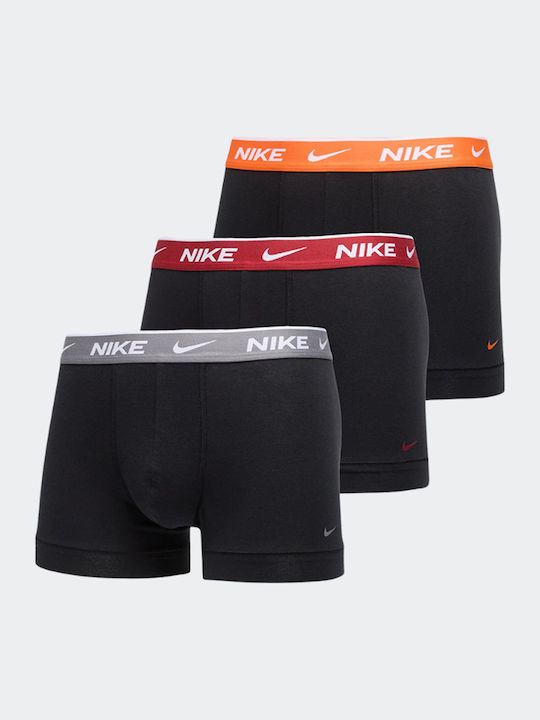 Nike Trunk Boxeri pentru Bărbați Negri 3Pack