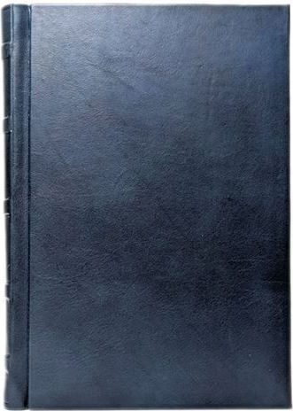 Guest Book Βιβλίο Ευχών Μπλε Σκούρο Δερμάτινο Antique 31x21 Cm