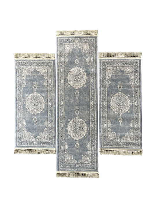 Ragolle Bedroom Rug Sets Wool Blue 57174-4646 3 Pieces