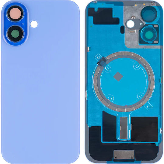 Apple iPhone 16 Back Glass Ultramarine Compatible Large Camera Frame