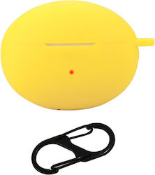 Silicone Case With Hook In Yellow Colour For Huawei FreeBuds 6i Silicone Case With Hook In Yellow Colour For Huawei FreeBuds 6i