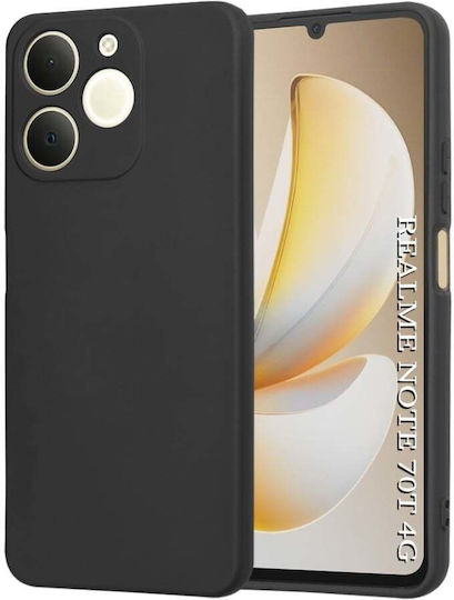Silikon Rückseite Hülle Schwarz Für Realme Note 70t