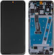Screen with Touch Mechanism and Frame for Huawei P30 Lite Black