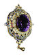 925 Pendant Stunning Silver Natural Amethyst Peridot Sapphires Garnets