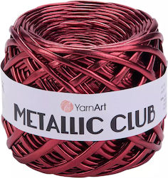YarnArt Metallic Club Polyester Yarn Burgundy 5...