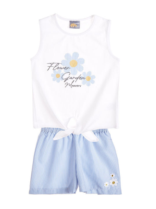 Kids Clothing Set with Shorts Summer 2 Pieces White