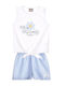Kids Clothing Set with Shorts Summer 2 Pieces White