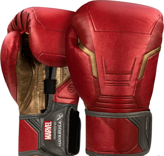Hayabusa Iron Man Leather Boxing Gloves for Competition Red