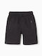 Kids Fabric Black Shorts/Bermuda
