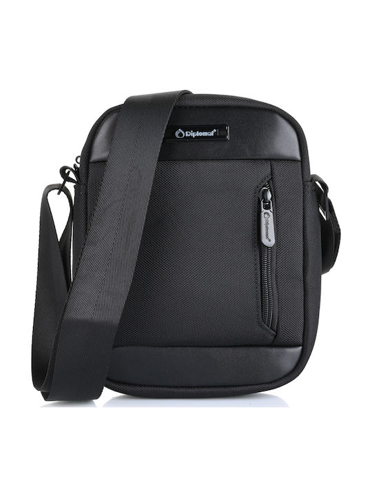 Diplomat Men's Shoulder / Crossbody Bag Black