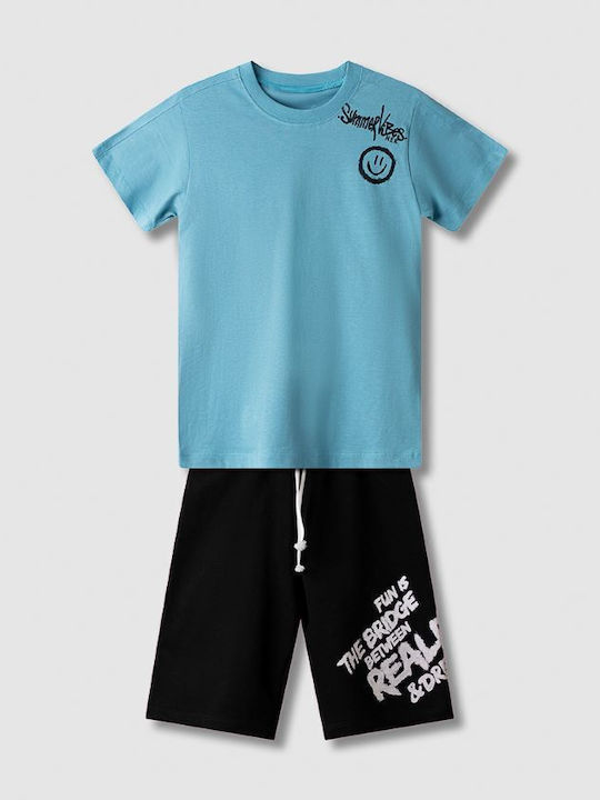 Nek Kids Wear Summer Set 2 Pieces Petrol