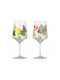 Ritzenhoff Sommertau #5 & #6 Set of Cocktail/Drinking Glasses White Wine Water Crystal 2 Pieces