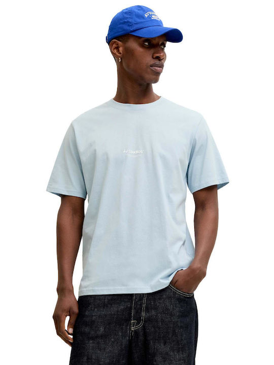 Jack & Jones Тениска С Кръгло Деколте Светлосин