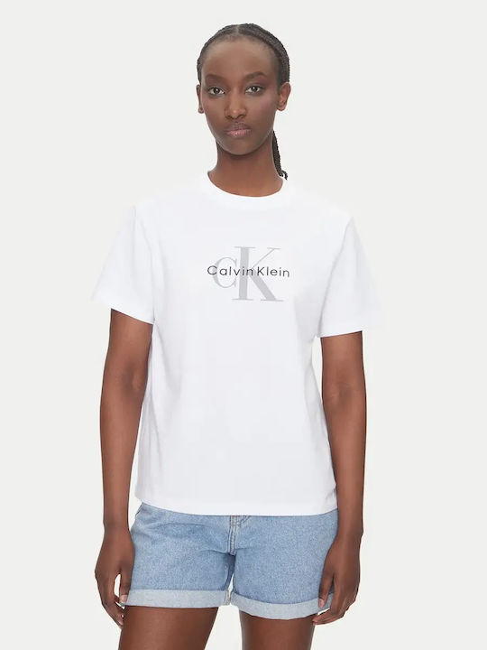 Calvin Klein Logo T-Shirt Λευκο