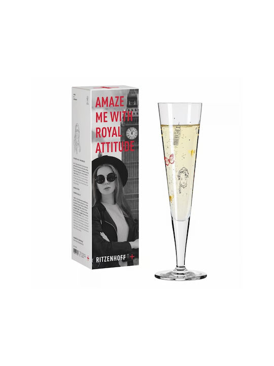Ritzenhoff London Edition Ποτήρι Σαμπάνιας από Γυαλί Κολωνάτο 205ml