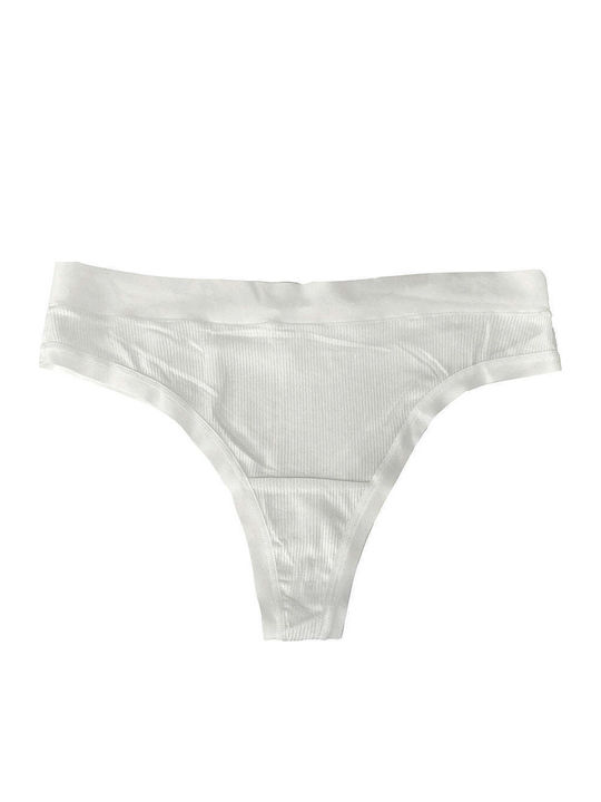 Damen-Slip Weiß 8381-Weiß-L