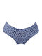 Damen-Slip Nahtlos Blau 8278 Blau L