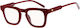 Cammello Women Reading Glasses +3.25 In Red Colour 7010-Dark-Red-Grey-325_32957