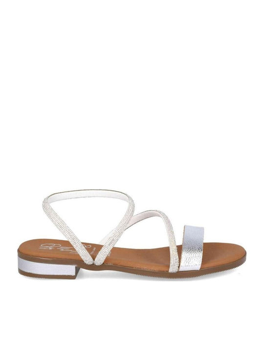 Leather Women's Anatomic Silver Sandals