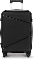 Amber Large Black Suitcase
