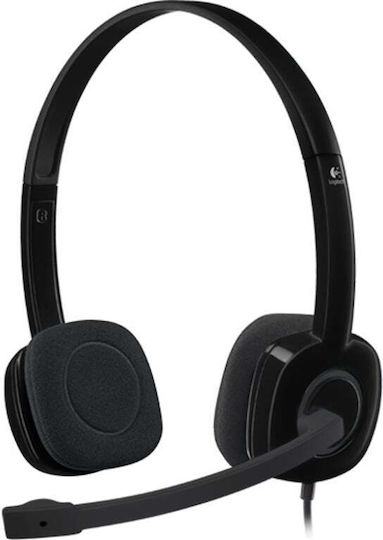 Logitech H151 Stereo Headset Wired Head-band Office Call Center Black