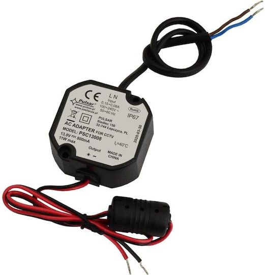 Pulsar Psc13008 Hermetic Switching Power Supply 13.8v 0.8a 55mm