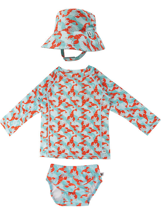Zoocchini Kids Swimwear Set with Shade Turquoise