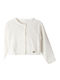 Kinder-Strickjacke Ecru Spring Blossom