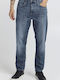 Men's Jeans Pants Relaxed Tapered Fit Blue