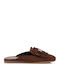 Leather Women's Moccasins in Brown Colour