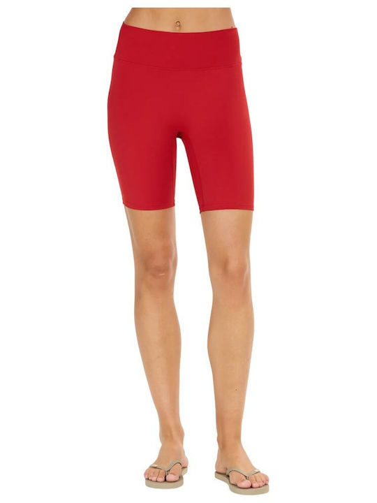 Athlecia Kurze Damenleggings Rot