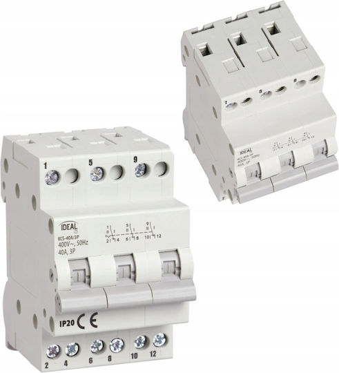 Installation Switch I-0-ii Kcs-40a/3p 40a 230/400v Ac 50hz 3p Ip20 23257