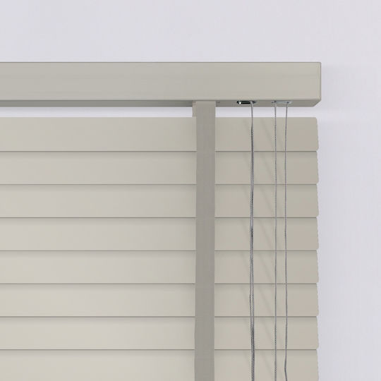 Elite Blinds 805283 Wooden Blinds in Ecru Colour P100xH200cm