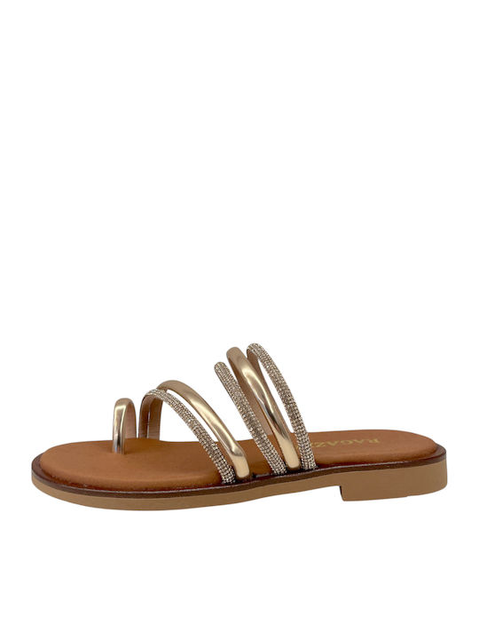 Ragazza Goldene Damen Sandalen