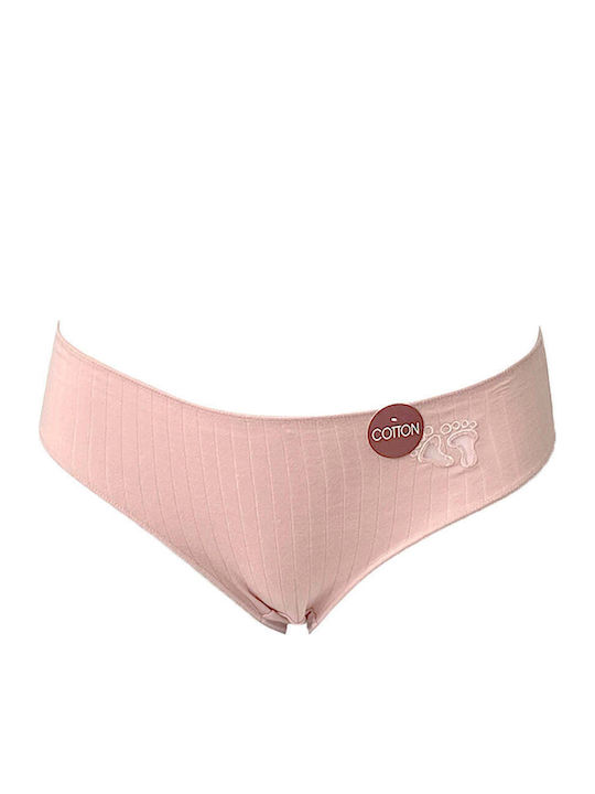 Baumwoll Damen-String Rosa 0787-Rosa-L