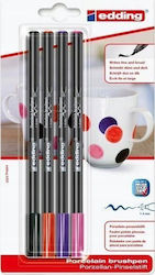 Edding Porcelain Pen E-4200 Edding 1-4mm 4 Colors Blister