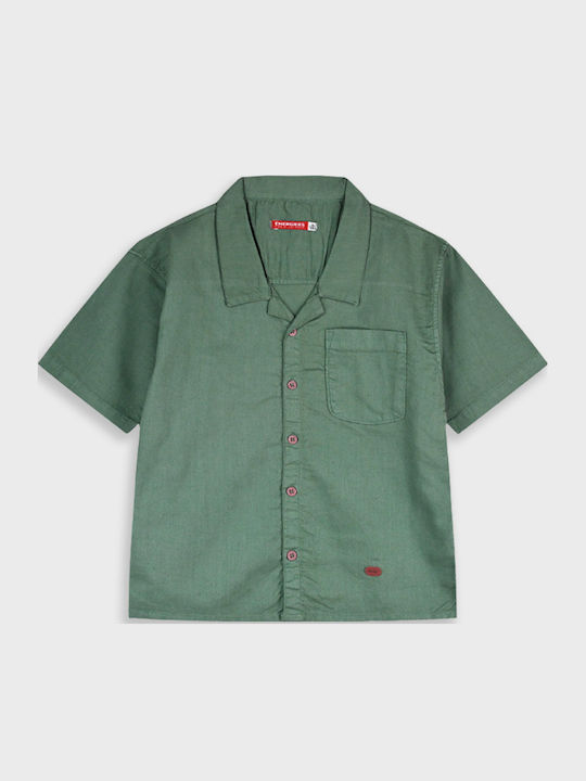 Kids Shirt Short-Sleeved Forest Green