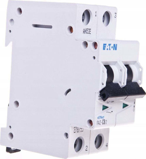 Power Switch 2p C 8a 15ka Ac Faz C8/2 278755