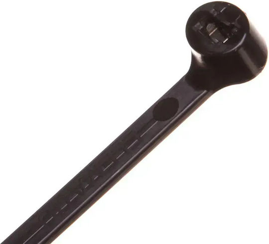 Legături Cablu 200x3,5 Negre Uv 2-blocare Oțel Legături Bmtn2035 100 Bucăți