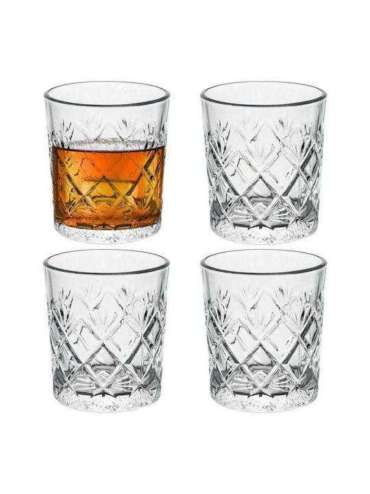 Excellent Houseware Σετ Ποτήρια Ουίσκι από Γυαλί 230ml 4τμχ