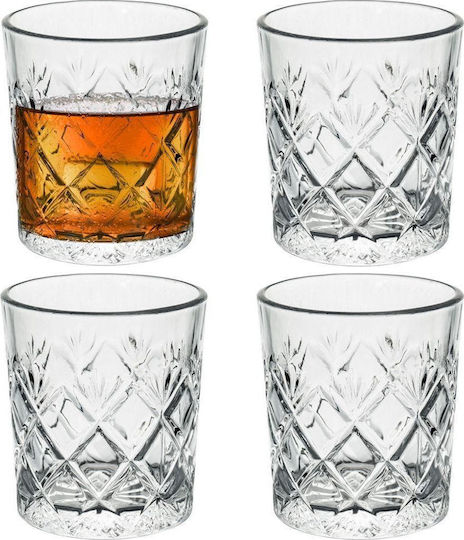 Excellent Houseware Set Pahare Whiskey Din Sticlă 230ml 4 Bucăți