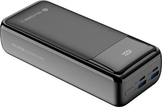 GoGEN Power Bank 30000mAh 65W με 2 Θύρες USB-A και 2 Θύρες USB-C Power Delivery