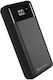 GoGEN Power Bank 30000mAh με 2 Θύρες USB-A και Θύρα USB-C Μαύρο