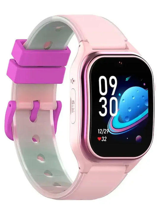 Nubki Παιδικό Smartwatch 4G με GPS & Κάμερα Ροζ