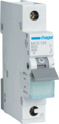 Mcb Power Switch Icn=6000a 1p C 25a Quickconnect Mcs125