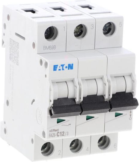 Intrerupator Automat 3 Poli C 12A 6kA Faz6-C12/3 177406